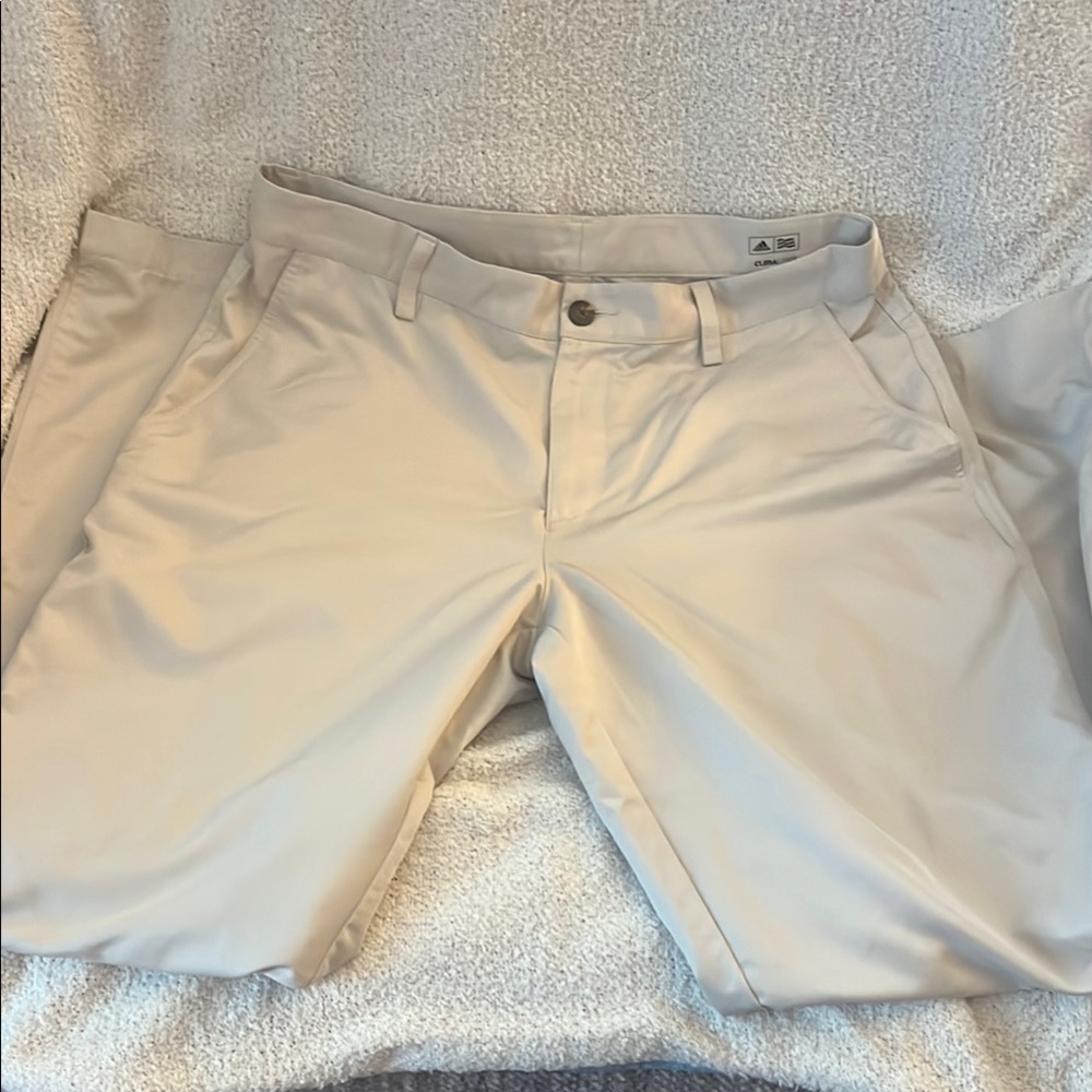 Men’s 32x32 Adidas Cream Clima lite Pants Versatile Casual Wear Golf